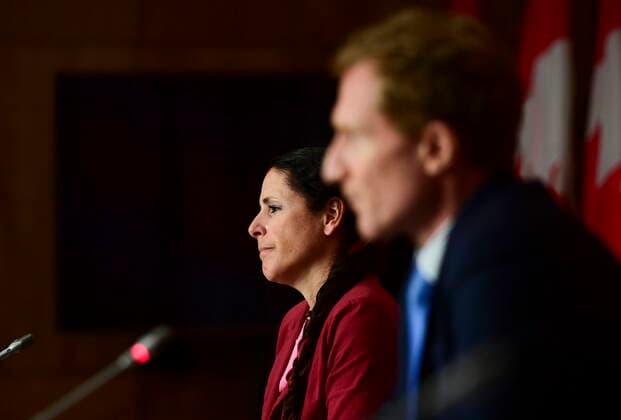 June 9, 2021, Ottawa, on, Canada: Marc Miller, Minister of Indigenous Services, and Valerie Gideon, Associate Deputy Minister of Indigenous Services Canada, hold a news conference in Ottawa on Wednesday, June 9, 2021. Ottawa Canada - ZUMAc35_ 20210609_zaf_c35_002 Copyright: xSeanxKilpatrickx