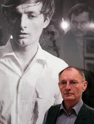 Pressekonferenz am 11.3. zu Günter Brus-Ausstellung Störungszonen, 12. März bis 6. Juni 2016. Anwesend: Günter und Anna Brus, Christoph Buchmann, Wolfgang Muchitsch, Britta Schmitz, Gereon Sievernich, Foto_Matthias Reichelt *** Press conference on 11 3 on Günter Brus exhibition Disturbance Zones, 12 March to 6 June 2016 Present Günter and Anna Brus, Christoph Buchmann, Wolfgang Muchitsch, Britta Schmitz, Gereon Sievernich, photo Matthias Reichelt.