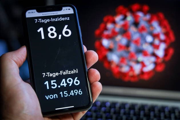 Coronavirus in Deutschland - Covid-19-Dashboard des Robert Koch-Institut 11.06.2021: Robert Koch-Institut: 7-Tage-Inzidenz 18,6. 7-Tage-Fallzahl 15.496. COVID-19-Fälle 3.711.569. Zugang um 2.440 gegenüber dem Vortag. COVID-19-Todesfälle 89.687. Zugang um 102 gegenüber dem Vortag.
