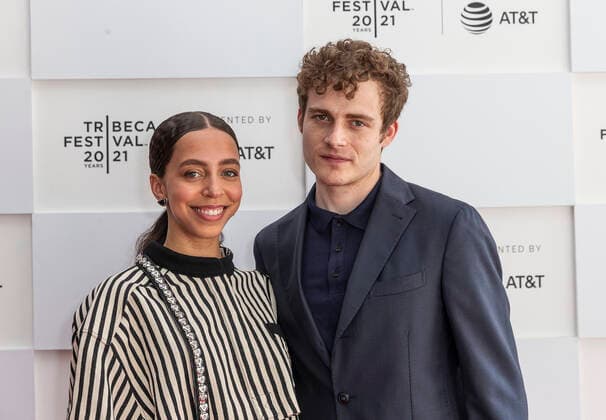 Tribeca Film Festival: Mark, Mary & Some Other People Premiere Actors Hayley Law and Ben Rosenfield pose during Mark, Mary & Some Other People premiere at Tribeca Film Festival at Waterfront Plaza, Battery Park City New York New York United States Copyright: LevxRadin
