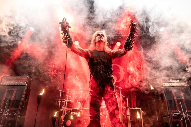 1349 live in Olso, Norway Oslo, Norway. 10th, June 2021. The Norwegian black metal band 1349 performs a live concert at Sentrum Scene in Oslo. Here vocalist Ravn is seen live on stage. Oslo Norway Sentrum Scene  Copyright: xGonzalesxPhoto TerjexDokkenx