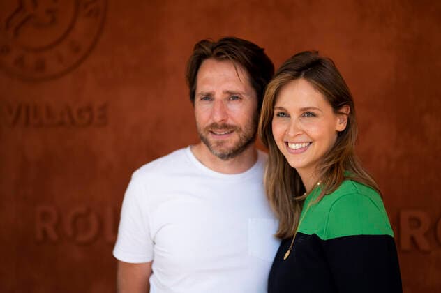 Ophelie Maunier et Mathieu Vergne CELEBRITES : Internationaux de France Roland Garros 2021 - Paris - 11 06 2021 JBAutissier Panoramic 