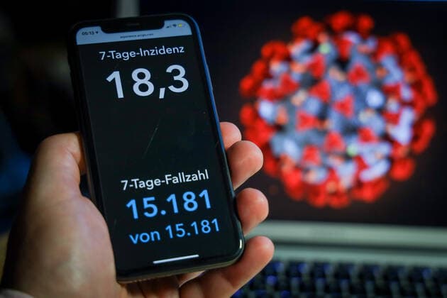 Coronavirus in Deutschland - Covid-19-Dashboard des Robert Koch-Institut 12.06.2021: Robert Koch-Institut: 7-Tage-Inzidenz 18,3. 7-Tage-Fallzahl 15.181. COVID-19-Fälle 3.713.480. Zugang um 1.911 gegenüber dem Vortag. COVID-19-Todesfälle 89.816. Zugang um 129 gegenüber dem Vortag.