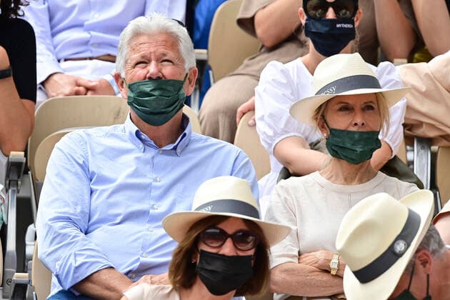 Pierre Dhostel CELEBRITES : Internationaux de France Roland Garros 2021 - Finale Femmes - Paris - 12 06 2021 JBAutissier Panoramic 