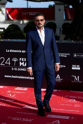 Spanish actor Antonio Banderas attends the 24TH edition of Malaga Film Festival celebrated today, 11 June, at Theater Cervantes in Malaga, Spain. 24th EDITION OF MALAGA FILM FESTIVL !ACHTUNG: NUR REDAKTIONELLE NUTZUNG!  Copyright: xDanielxPérezx GRAF9060 20210613-637591464124358341