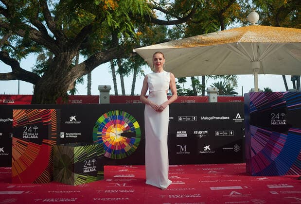 June 12, 2021, Malaga, Spain: Spanish actress, Maria Castano poses for photographers at the closing red carpet inside Miramar Hotel..The new edition of the 24th Malaga Spanish Film Festival, a great cinematographic event presents the film candidates to win the Biznaga de Oro prize, following all measures to prevent the spread of coronavirus and to guarantee a secure event. The festival will be held from 3 to 13 June. Malaga Spain - ZUMAs197 20210612_zaa_s197_261 Copyright: xJesusxMeridax