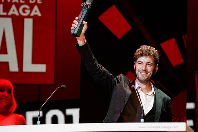 June 12, 2021, Malaga, Spain: Blai Tomas won Biznaga de Plata a la Mejor Fotografia Award during the Closing Gala of Festival de Malaga 2021 at Teatro Cervantes.. El Ventre del Mar , a film directed by Agusti Villaronga, have been the most awarded film during Festival de Malaga 2021. Malaga Spain - ZUMAs197 20210612_zaa_s197_565 Copyright: xFrancisxGonzalezx