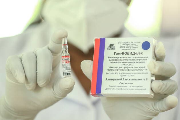 Second dose of Russian Sputnik V covid-19 vaccine in Colombo Administering second dose of Russian Sputnik V Covid-19 vaccine in Colombo. Colombo Sri Lanka Copyright: SamanxAbesiriwardana