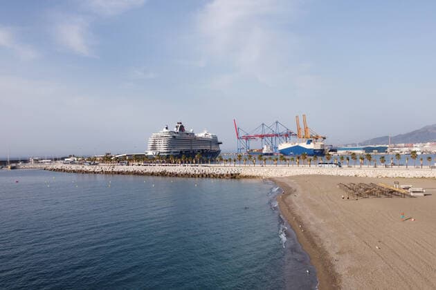 June 15, 2021, Malaga, Spain: View of the Mein Schiff 2 Cruise Ship at the Malaga Cruise Port..Mein Schiff 2 is the first international cruise that has docked at Iberian Peninsula since Covid19 pandemic started. Spain lifted the ban for international cruise ships to dock in Spanish ports on May 30th. Malaga Spain - ZUMAs197 20210615_zaa_s197_050 Copyright: xFrancisxGonzalezx