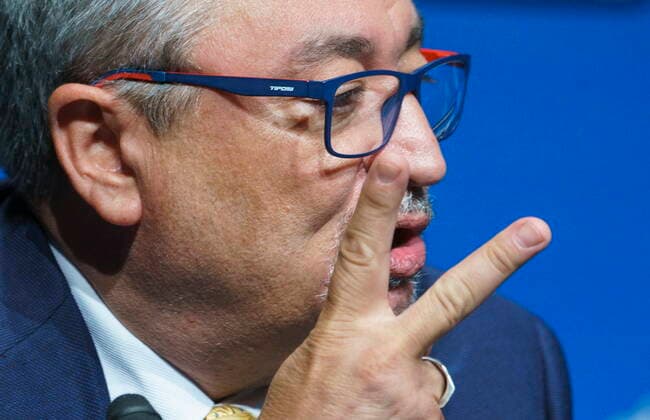 June 15, 2021, Montreal, PQ, Canada: Quebec Director of Public Health Horacio Arruda features as he talks about the doses of vaccine during a news conference in Montreal, on Tuesday, June 15, 2021. Montreal Canada  - ZUMAc35_ 20210615_zaf_c35_035 Copyright: xPaulxChiassonx