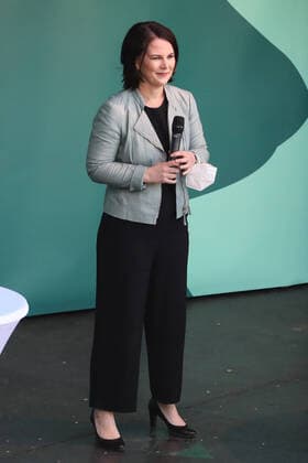 Annalena Baerbock Wahlkampfauftritt Bündnis 90 Die Grünen in der Festung Mark zur Landtagswahl in Sachsen Anhalt