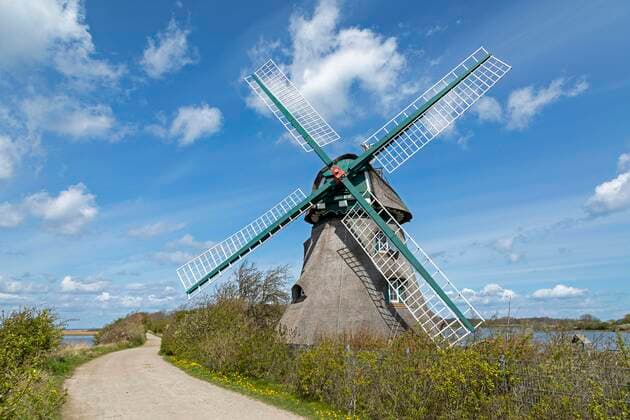 Windmühle Charlotte, Goldhöft, Naturschutzgebiet Geltinger Birk, Geltinger Bucht, Schleswig-Holstein, Deutschland, Europa Copyright: imageBROKER/SiegfriedxKuttig iblshg06752768.jpg