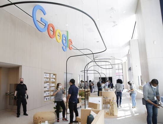 Bilder des Jahres 2021, News 06 Juni News Themen der Woche KW24 News Bilder des Tages Tech Giant Google officially opens its first retail store in New York City on Thursday, June 17, 2021.  NYP20210617106 JohnxAngelillo