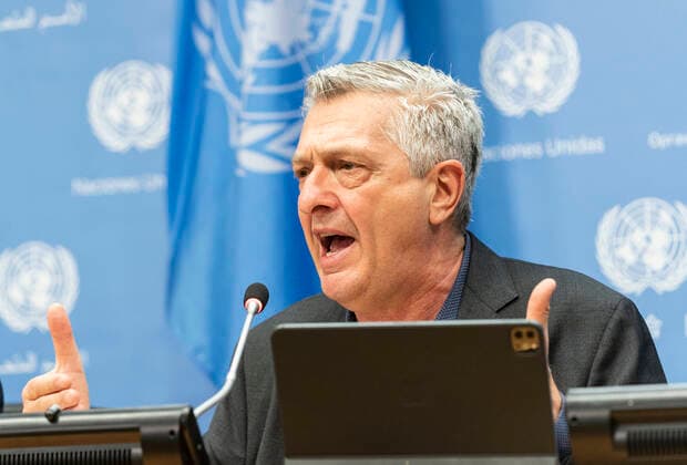 High Commissioner for Refugees, Filippo Grandi press conference High Commissioner for Refugees Filippo Grandi press conference on annual report on refugees and displacement people at UN Headquarters. He briefed reporters on UNHCR’s latest annual Global Trends Report on Forced Displacement. Report shows that the number of refugees and displaced people around the world and particularly in Africa increased in 2020 by more than 3 million people. Report stated that the increase was due to COVID-19 pandemic as well as many continued conflicts and new conflicts opened up specifically mentioning the Tigray region in Ethiopia. Report will be released on June 18, 2021. New York New York United States Copyright: LevxRadin