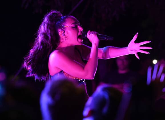 WYNWOOD, FL - JUNE 18: Charli XCX performs at The Oasis during day 1 of Wynwood Pride 2021 on June 18, 2021 in Miami Florida. Copyright: xmpi04 MediaPunchx