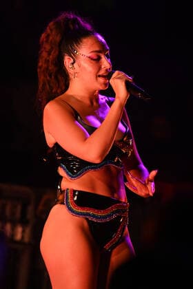 WYNWOOD, FL - JUNE 18: Charli XCX performs at The Oasis during day 1 of Wynwood Pride 2021 on June 18, 2021 in Miami Florida. Copyright: xmpi04 MediaPunchx