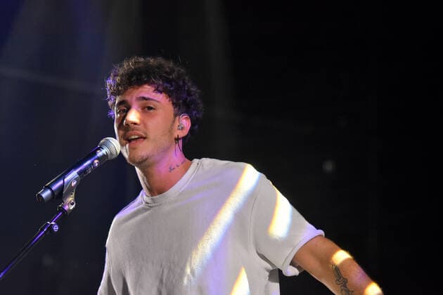 June 20, 2021, Calafell, Tarragona, Spain: Singer Jxta Martin performs at the Calafell Beach Festival..The Spanish singer Jxta Martin acts as a supporting artist before the performance of Antonio Orozco at the Calafell Beach Festival. The young singer Jxta Martin became known on platforms such as Tik Tok (with more than 35 thousand followers), Instagram, YouTube or Spotify, Due to his talent, he has already attracted the interest of musical media, acting in events on radio stations such as Los 40 Principles and playing on dials such as Canal Fiesta Radio. Calafell Spain - ZUMAs197 20210620_zaa_s197_047 Copyright: xRamonxCostax