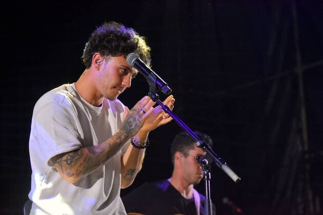 June 20, 2021, Calafell, Tarragona, Spain: Singer Jxta Martin performs at the Calafell Beach Festival..The Spanish singer Jxta Martin acts as a supporting artist before the performance of Antonio Orozco at the Calafell Beach Festival. The young singer Jxta Martin became known on platforms such as Tik Tok (with more than 35 thousand followers), Instagram, YouTube or Spotify, Due to his talent, he has already attracted the interest of musical media, acting in events on radio stations such as Los 40 Principles and playing on dials such as Canal Fiesta Radio. Calafell Spain - ZUMAs197 20210620_zaa_s197_049 Copyright: xRamonxCostax