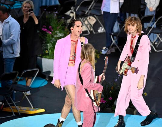 Eurovision Song Contest winners from Italy, Maneskin, perform at Liseberg amusement park in Gothenburg, Sweden on Sunday, June 20, 2021 GOTHENBURG SWEDEN x12033x,  Copyright: xTommyxHoll TTx SWEDEN MÅNESKIN