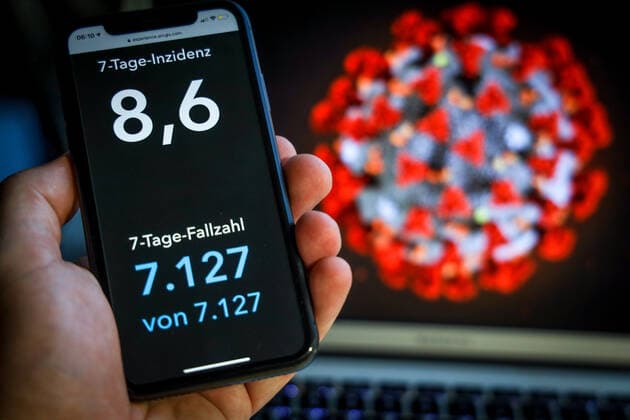 News Bilder des Tages Coronavirus in Deutschland - Covid-19-Dashboard des Robert Koch-Institut 21.06.2021: Robert Koch-Institut: 7-Tage-Inzidenz 8,6. 7-Tage-Fallzahl 7.127. COVID-19-Fälle 3.722.327. Zugang um 346 gegenüber dem Vortag. COVID-19-Todesfälle 90.395. Zugang um 10 gegenüber dem Vortag.