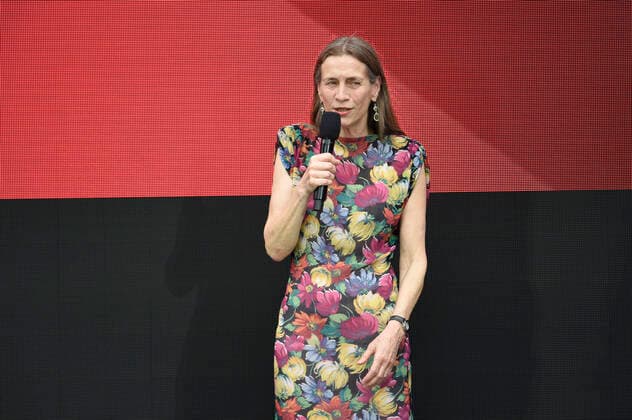 Mariette Rissenbeek bei der Verleihung vom Publikumspreis Wettbewerb 2021 auf der Berlinale Summer Special 2021 71. Internationale Filmfestspiele Berlin im Freiluftkino Museumsinsel. Berlin, 20.06.2021