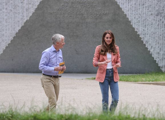 Catherine, Duchess of Cambridge visits the Natural History Museum in London. During the visit she was shown around the Urban Nature Project by museum director Dr. Doug Gurr. Featuring: Catherine, Duchess Of Cambridge, Dr. Doug Gurr Where: London, United Kingdom When: 22 Jun 2021 Credit: John Rainford Cover Images **NOT AVAILABLE FOR PUBLICATION IN THE UK** Copyright: xx 41525753 EDITORIAL USE ONLY. NOT FOR USE BY NEWSPAPERS BASED IN THE UK.