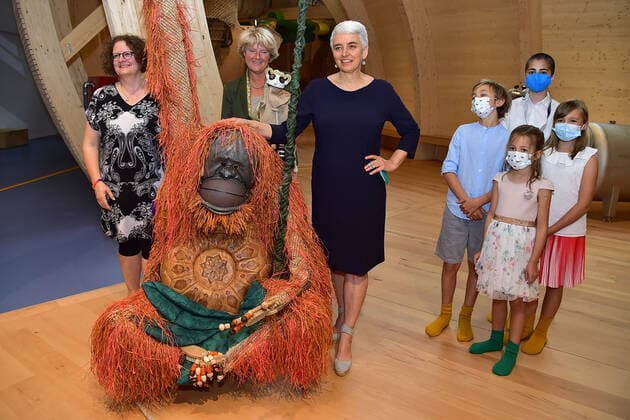 News Bilder des Tages Eröffnung ANOHA im Jüdischen Museum Berlin Dr.Ane Kleine-Engel, Leiterin der KInderwelt ANOHA, Prof. Monika Grütters, MdB Kulturministerin, Jüdisches Museum Berlin, Hetty Berg, Direktorin des Jüdischen Museum Berlin PK zur Eröffnung der Kinderwelt ANOHA im Jüdischen Museum in Berlin am 23.06.2021 *** Opening of ANOHA at the Jewish Museum Berlin Dr Ane Kleine Engel, Director of the Childrens World ANOHA, Prof Monika Grütters, MdB Minister of Culture, Jewish Museum Berlin, Hetty Berg, Director of the Jewish Museum Berlin PK for the opening of the Childrens World ANOHA at the Jewish Museum in Berlin on 23 06 2021 Photopress Mueller