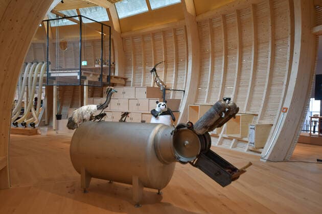 Eröffnung ANOHA im Jüdischen Museum Berlin Der Spiel Innenraum mit einem Nilpferd, Strauss und einem Panda Bär PK zur Eröffnung der Kinderwelt ANOHA im Jüdischen Museum in Berlin am 23.06.2021 *** Opening ANOHA at the Jewish Museum Berlin The play interior with a hippo, ostrich and a panda bear PK for the opening of the childrens world ANOHA at the Jewish Museum in Berlin on 23 06 2021 Photopress Mueller