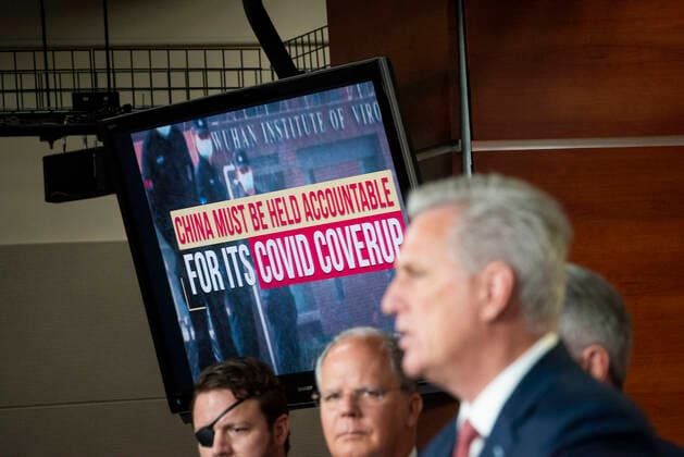 June 23, 2021, Washington, District of Columbia, USA: United States House Minority Leader Kevin McCarthy (Republican of California) offers remarks while joined by House Republicans for a press conference regarding China and COVID-19 accountability, at the US Capitol, in Washington, DC, Wednesday, June 23, 2021. Credit: Rod Lamkey CNP Washington USA - ZUMAs152 20210623_zaa_s152_077 Copyright: xRodxLamkeyx-xCnpx