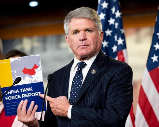 June 23, 2021, Washington, DC, United States: June 23, 2021 - Washington, DC, United States: U.S. Representative MICHAEL MCCAUL (R-TX) speaking at a press conference about COVID-19 and China. Washington United States - ZUMAb161 20210623_zap_b161_099 Copyright: xMichaelxBrochsteinx