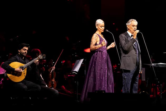 Second Concert By The Italian Artist Andrea Bocelli In Coimbra, Portugal Italian Artist Andrea Bocelli and Mariza perform in Coimbra, Portugal, on June 26, 2021. About 13.000 people took part in the concert at the Estadio Cidade de Coimbra amid the restrictions of Covid-19 pandemic. Coimbra Portugal franca-secondco210626_nppne  Copyright: xRitaxFrancax
