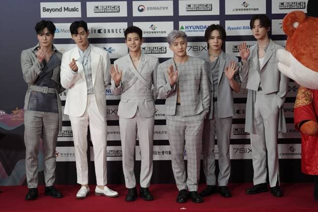 The 27th Dream Concert ( red carpet ) SEOUL, SOUTH KOREA, JUN. 26: South Korean boy band ASTRO during the 27th Dream Concert red carpet at the Seoul World Cup Stadium in Seoul, South Korea, on June 26, 2021. The concert was held without spectators to prevent COVID-19 expansion for K-Pop fans. The first Dream Concert was held in 1995, and the annual Dream Concert is one of Korea™s largest joint K-pop concerts. Seoul the Seoul World Cup Stadium South Korea 6755_242379 Copyright: xPentaxPressx