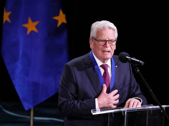 Ex-German president receives St Adalbert award in Warsaw Photo: Piotr Molecki East News A ceremony of presenting the Saint Adalbert Prize to the former President of the Federal Republic of Germany, Joachim Gauck (pictured), on June 26, 2021 in Warsaw, Poland. EN_01482515_0072 