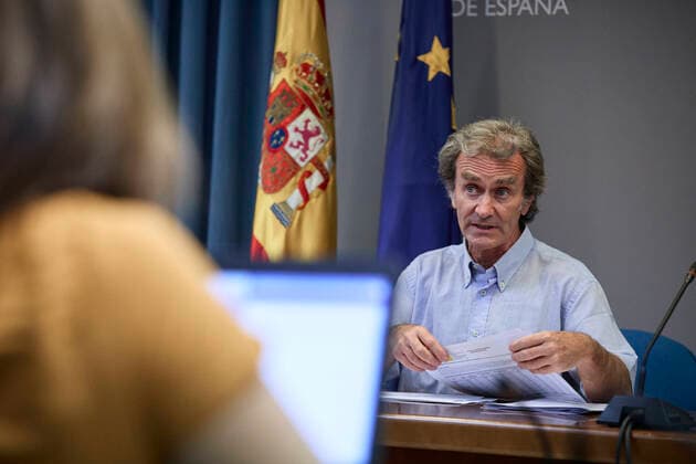 The director of the Centre for Coordination of Alerts and Health Emergencies, Fernando Simon, during a conference to report on the Covid-19 pandemic, 28 June 2021, at the Ministry of Health, Madrid, (Spain). According to the latest updates, the incidence has registered its fourth consecutive increase, rising by five points to 100 cases per 100,000 inhabitants. The incidence of the pandemic is now at 100 cases per 100,000 inhabitants. 28 JUNE 2021 LagenciaEP PRESS J. Hellin. POOL 06 28 2021 Madrid Madrid Spain Copyright: xLagenciaEPxPRESS J.xHellin.xPOOLx 3814074