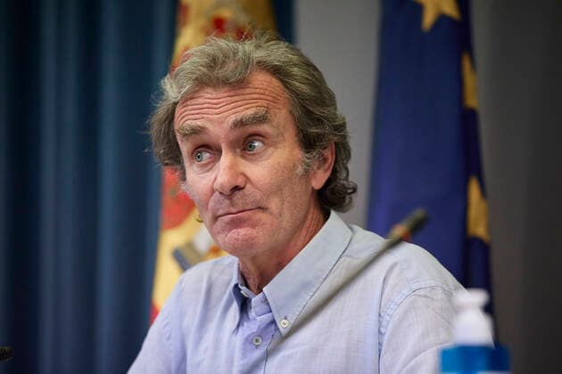 The director of the Centre for Coordination of Alerts and Health Emergencies, Fernando Simon, during a conference to report on the Covid-19 pandemic, 28 June 2021, at the Ministry of Health, Madrid, (Spain). According to the latest updates, the incidence has registered its fourth consecutive increase, rising by five points to 100 cases per 100,000 inhabitants. The incidence of the pandemic is now at 100 cases per 100,000 inhabitants. 28 JUNE 2021 LagenciaEP PRESS J. Hellin. POOL 06 28 2021 Madrid Madrid Spain Copyright: xLagenciaEPxPRESS J.xHellin.xPOOLx 3814075