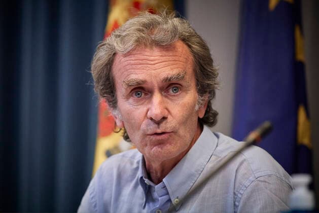 The director of the Centre for Coordination of Alerts and Health Emergencies, Fernando Simon, during a conference to report on the Covid-19 pandemic, 28 June 2021, at the Ministry of Health, Madrid, (Spain). According to the latest updates, the incidence has registered its fourth consecutive increase, rising by five points to 100 cases per 100,000 inhabitants. The incidence of the pandemic is now at 100 cases per 100,000 inhabitants. 28 JUNE 2021 LagenciaEP PRESS J. Hellin. POOL 06 28 2021 Madrid Madrid Spain Copyright: xLagenciaEPxPRESS J.xHellin.xPOOLx 3814077