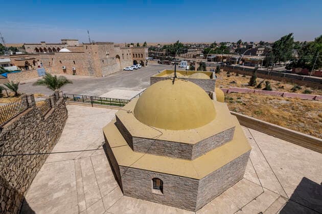 View over the Saint Mar Behnam Monastery, northern Iraq, Middle East Copyright: MichaelxRunkel 1184-5769