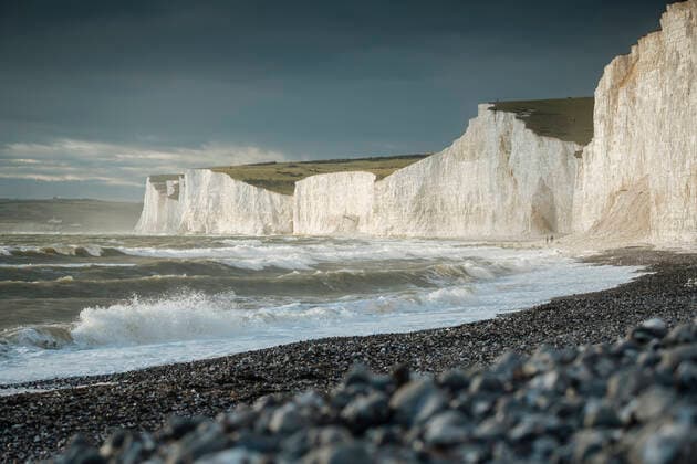 Birling Gap and the Seven Sisters chalk cliffs, East Sussex, South Downs National Park, England, United Kingdom, Europe Copyright: BenxPipe 848-2209