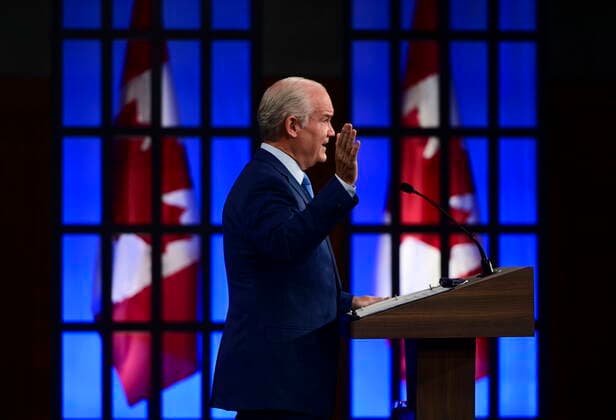 June 29, 2021, Ottawa, on, Canada: Conservative leader Erin O Toole holds a press conference in Ottawa on Tuesday, June 29, 2021. Ottawa Canada  - ZUMAc35_ 20210629_zaf_c35_002 Copyright: xSeanxKilpatrickx