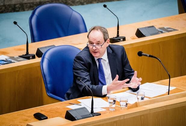 THE HAGUE - Outgoing State Secretary Hans Vijlbrief of Finance during the weekly question time in the House of Representatives. ANP BART SIZE Copyright: xHollandsexHoogtex xxANPx x433184402x
