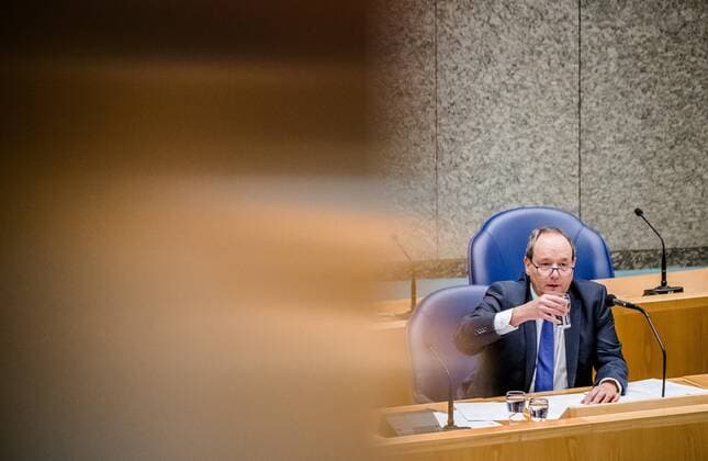 THE HAGUE - Outgoing State Secretary Hans Vijlbrief of Finance during the weekly question time in the House of Representatives. ANP BART SIZE Copyright: xHollandsexHoogtex xxANPx x433184403x