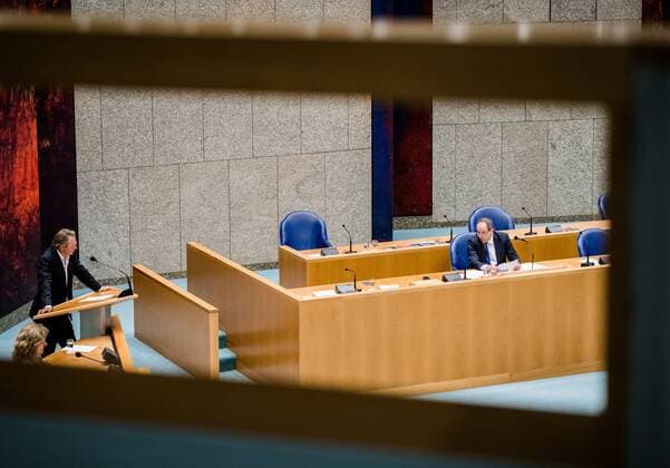 THE HAGUE - Outgoing State Secretary Hans Vijlbrief of Finance during the weekly question time in the House of Representatives. ANP BART SIZE Copyright: xHollandsexHoogtex xxANPx x433184404x