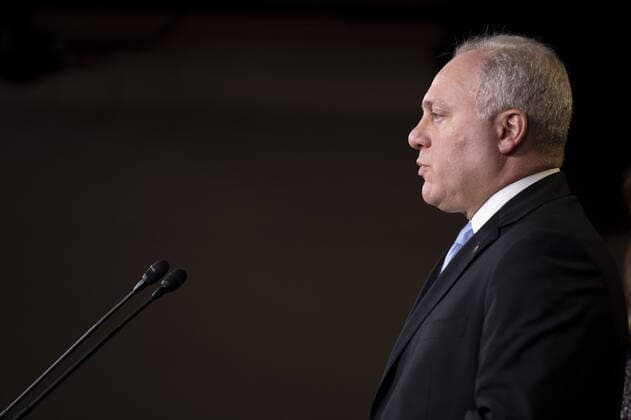 House Minority Whip Steve Scalise, R-LA, and other House Republicans hold a press conference on COVID-19, at the U.S. Capitol in Washington, DC., on Tuesday, June 29, 2021.  WAP20210629767 BONNIExCASH