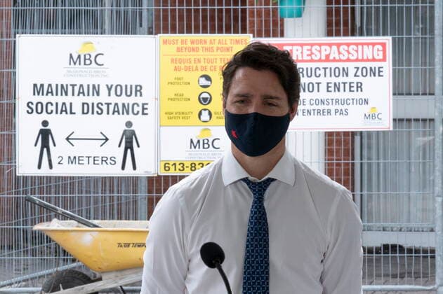 June 30, 2021, Ottawa, on, Canada: Prime Minister Justin Trudeau listens to a question during an announcement in Ottawa, Wednesday, June 30, 2021. Ottawa Canada  - ZUMAc35_ 20210630_zaf_c35_040 Copyright: xAdrianxWyldx