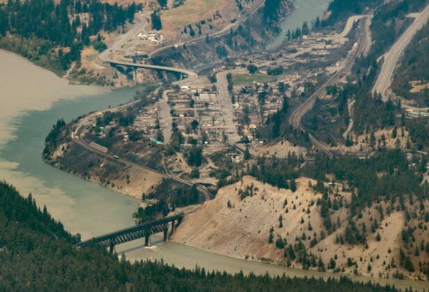 July 1, 2021, Lytton, BC, Canada: Structures destroyed by wildfire are seen in Lytton, B.C., on Thursday, July 1, 2021. Lytton Canada  - ZUMAc35_ 20210701_zaf_c35_145 Copyright: xDarrylxDyckx