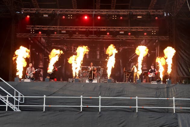 Feuerengel - A Tribute to Rammstein live beim Strandkorb Konzert in Hamburg Hamburg Cruise Center Steinwerder Hamburg Deutschland Copyright: xLobeca RalfxHomburgx