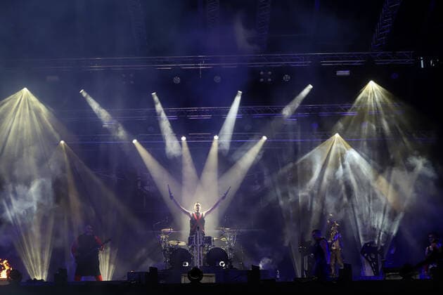 Feuerengel - A Tribute to Rammstein live beim Strandkorb Konzert in Hamburg Hamburg Cruise Center Steinwerder Hamburg Deutschland Copyright: xLobeca RalfxHomburgx