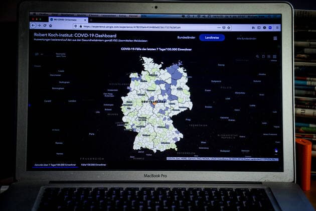 Coronavirus in Deutschland - Covid-19-Dashboard des Robert Koch-Institut 04.07.2021: Robert Koch-Institut: 7-Tage-Inzidenz 5,0. 7-Tage-Fallzahl 4.167. COVID-19-Fälle 3.730.912. Zugang um 559 gegenüber dem Vortag. COVID-19-Todesfälle 91.030. Zugang um 7 gegenüber dem Vortag.