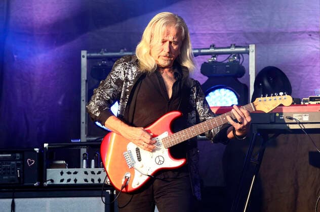 Bernd Römer von Karat live im Rahmen der Karat 45 Open Air Tour in der Kulturbrauerei. Görlitz, 03.07.2021
