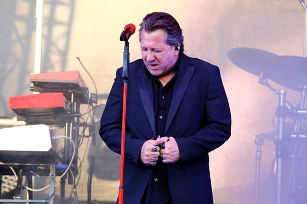 Claudius Dreilich von Karat live im Rahmen der Karat 45 Open Air Tour in der Kulturbrauerei. Görlitz, 03.07.2021